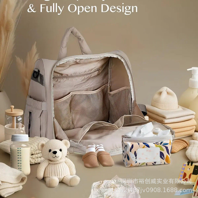Multi-Functional Diaper Backpack with Changing Mat Bowlift