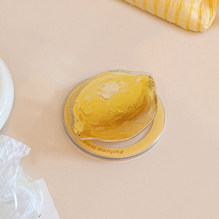 Lemon-shaped coaster Bowlift
