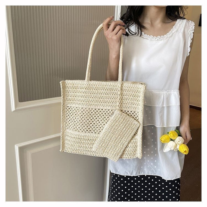 Handbag Made of Natural Weave Bowlift
