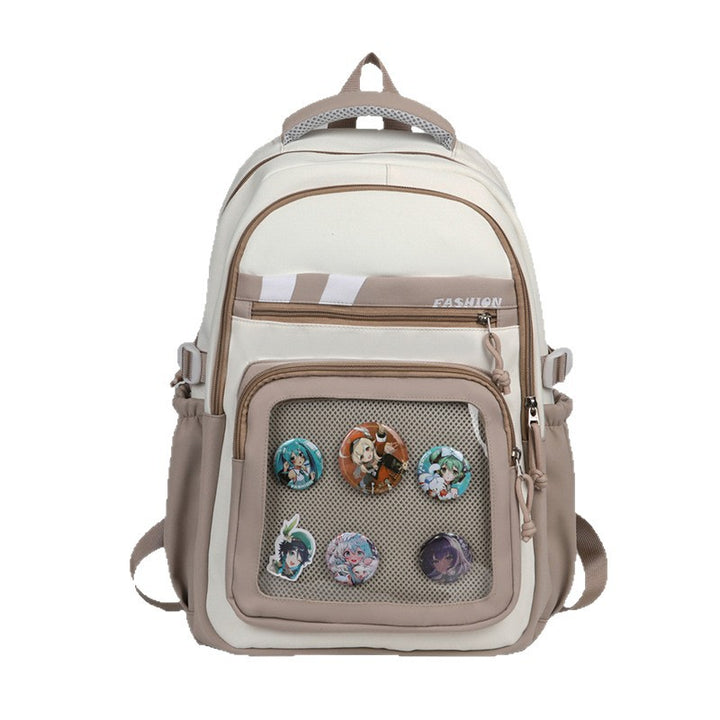 Stylish Graphic Patch Backpack Bowlift