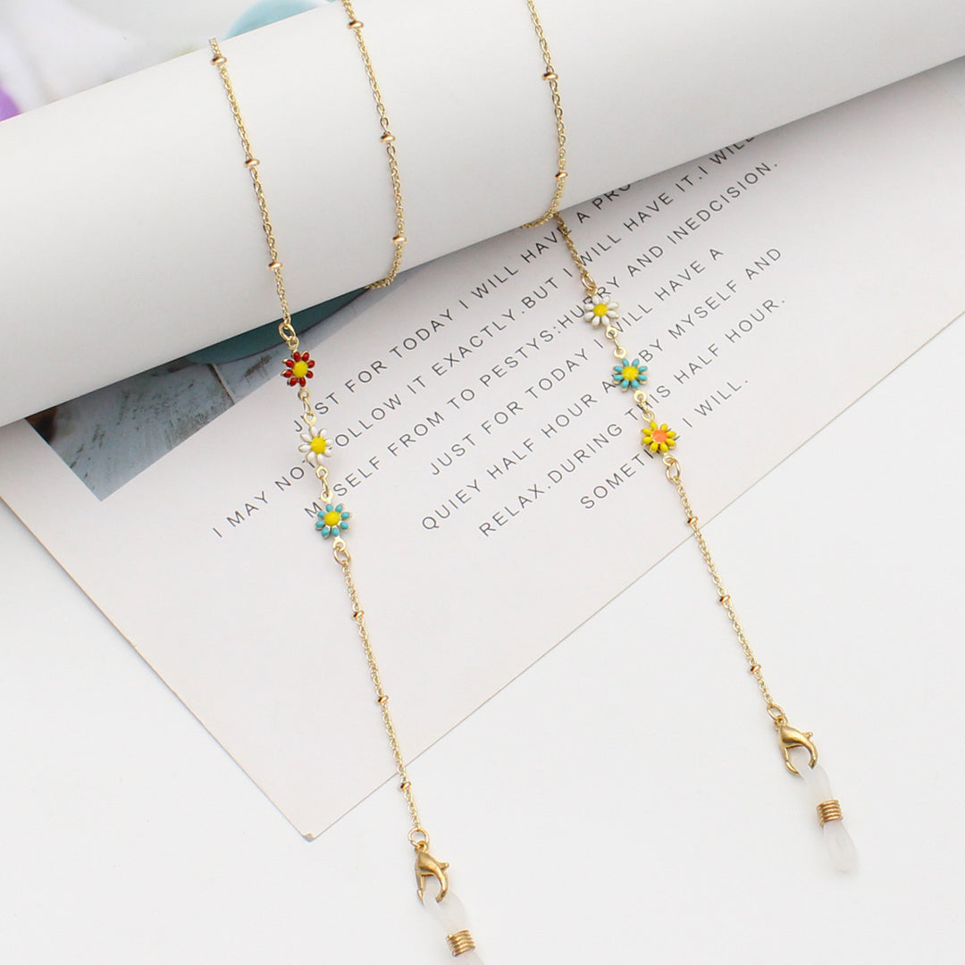 Floral Themed Eyewear Chain Bowlift