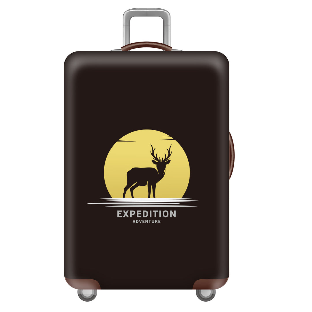 Unisex hard-shell suitcase with funny monster design Bowlift
