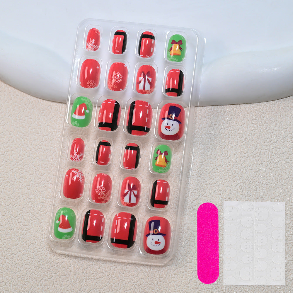 Themed Summer Beach Nail Art Press-On Nails Bowlift