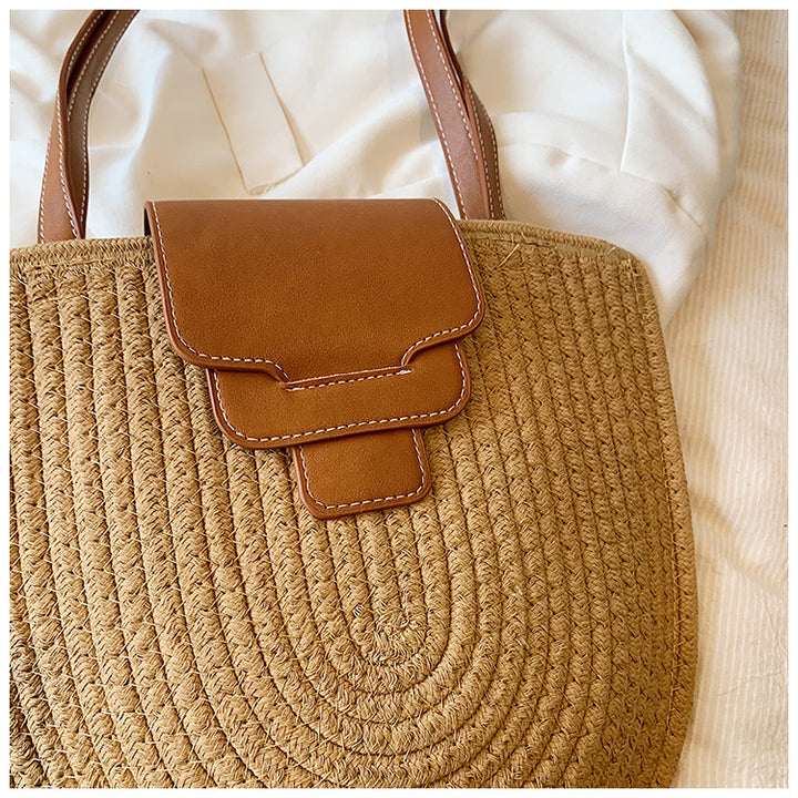 Handbag with Textured Design Bowlift