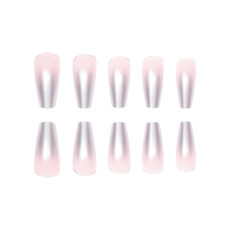 Metallic Stiletto Press-On Nails Bowlift