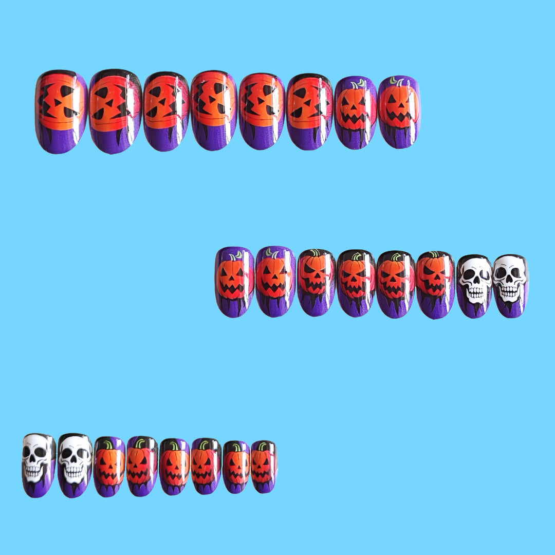 Halloween Nail Art Artificial Nails Bowlift