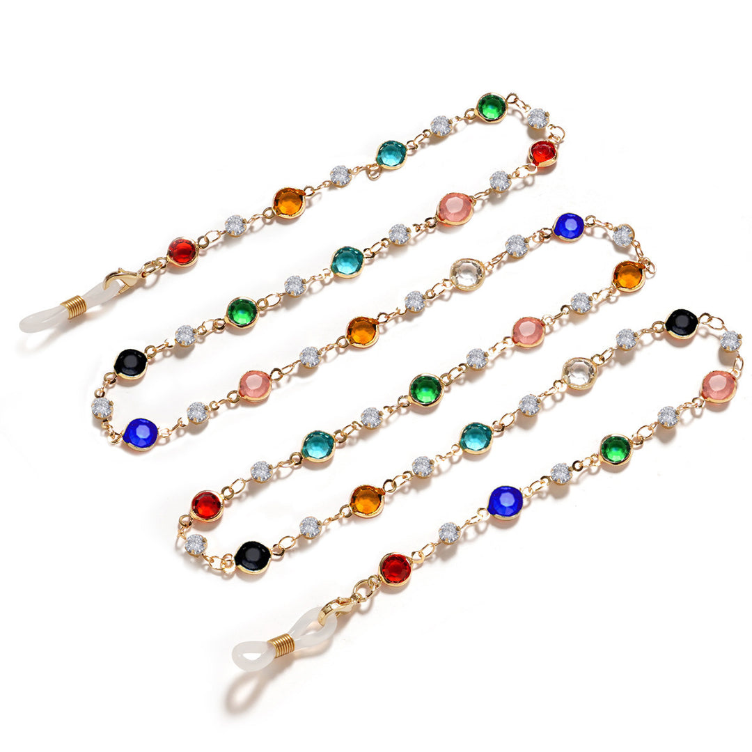 Decorative Crystal Eyewear Chain Bowlift