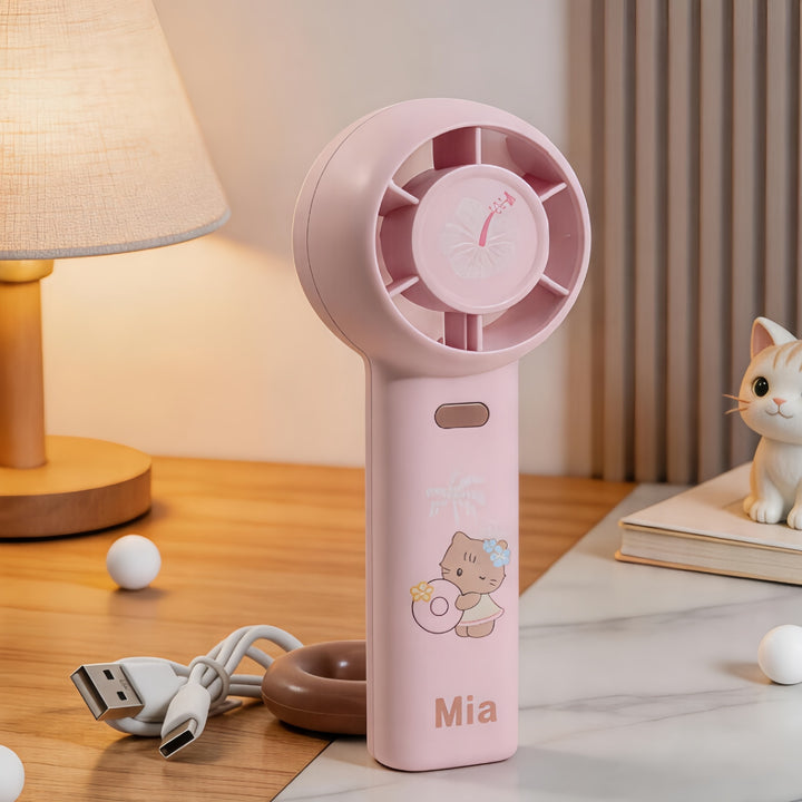 Portable Mini Fan with Creative Animal Designs Bowlift