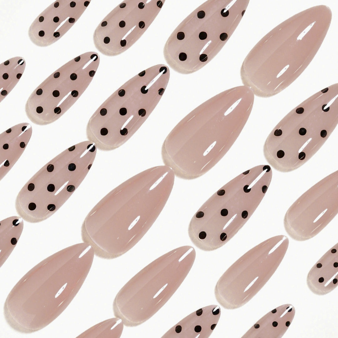 Elegant Long Almond Press-On Nail Art Bowlift