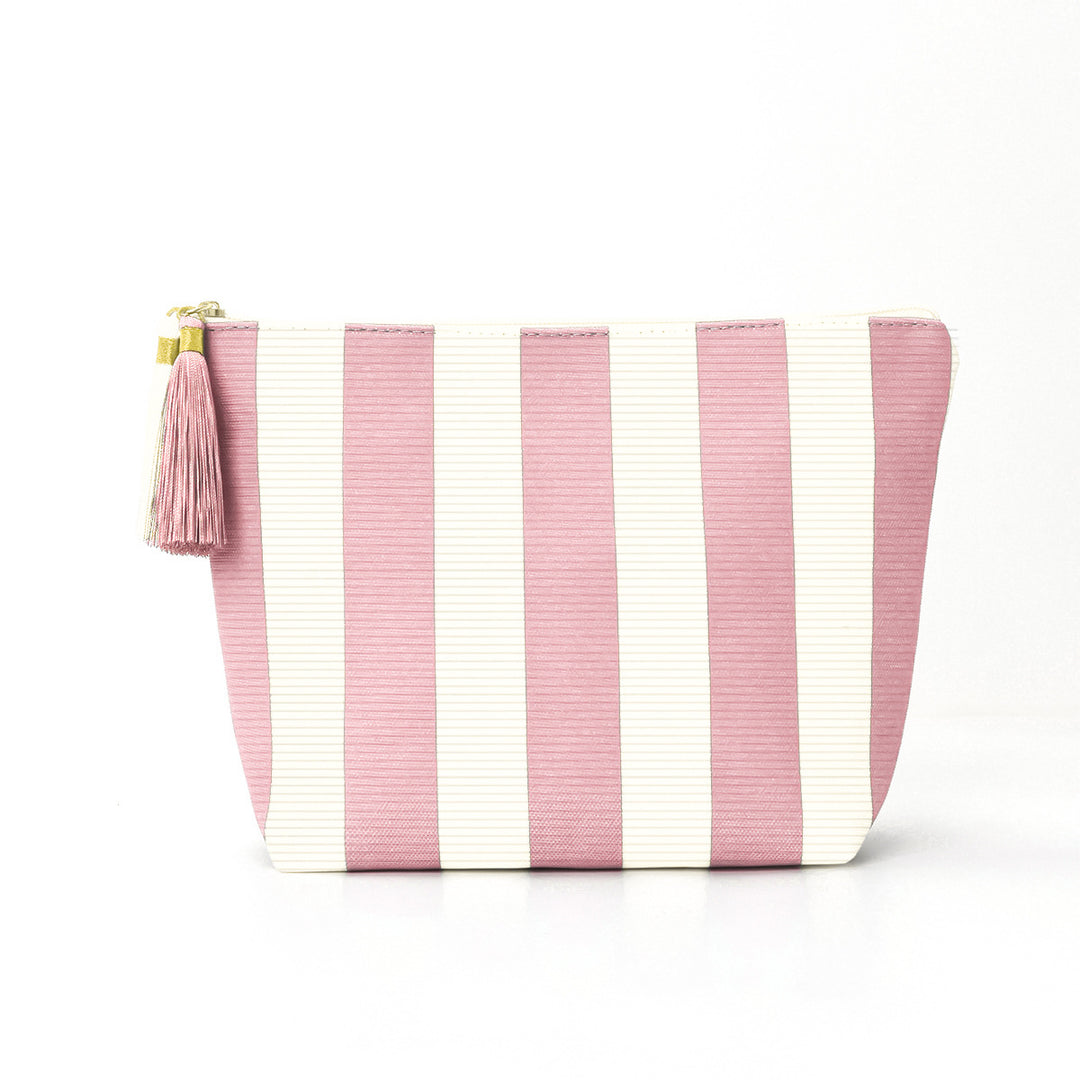 Cosmetic bag with sophisticated stripe pattern Bowlift