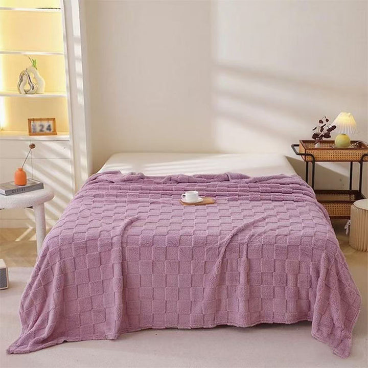 Women Soft and Breathable Plaid Blanket Bowlift