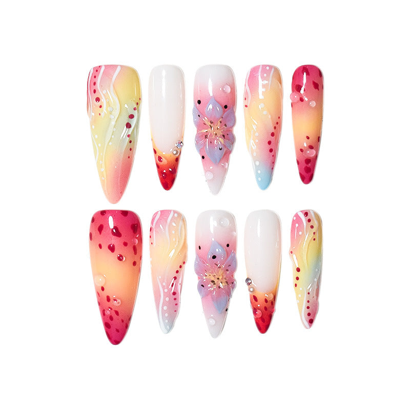 Artistic Gel Press-On Nail Extensions Bowlift