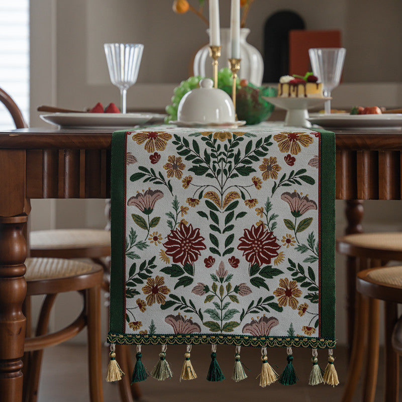 Decorative Floral Table Runner