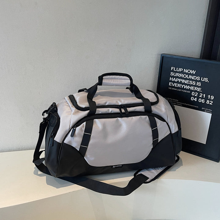 Sporty Weekend Duffel Bag with Multifunctional Compartments Bowlift