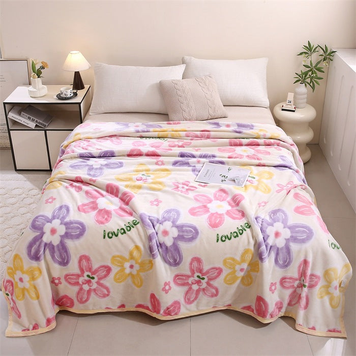 Women soft plush blanket with playful design Bowlift