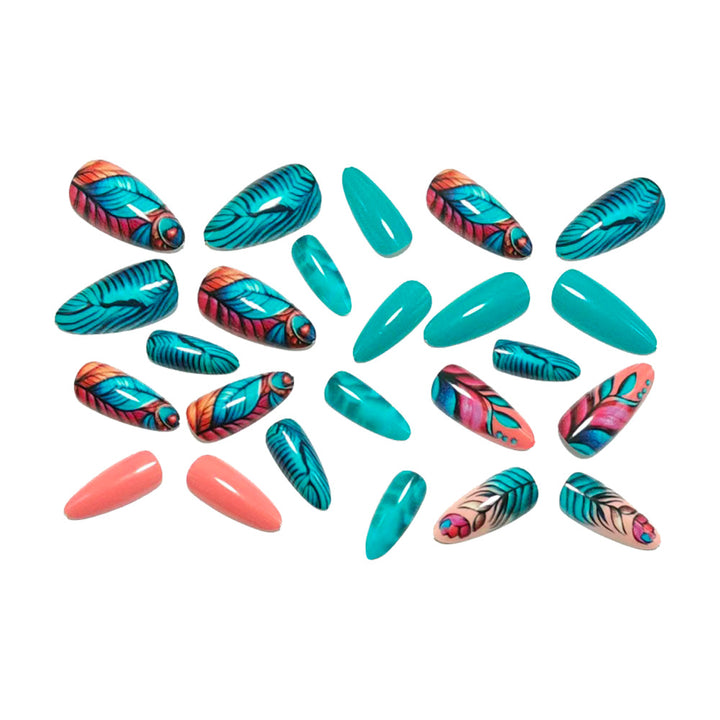 Luxury Botanical Design Press-On Nails Bowlift