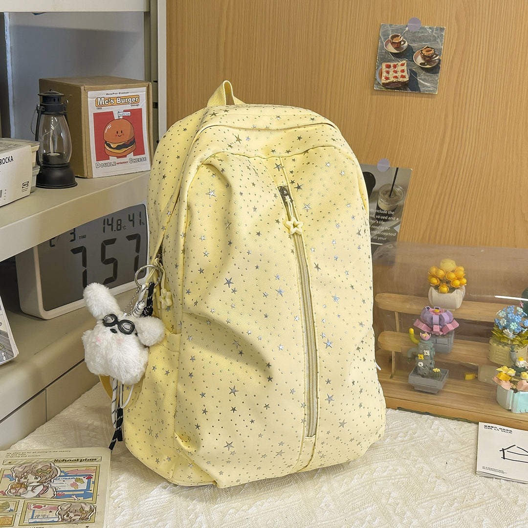 Star-Patterned Everyday Backpack