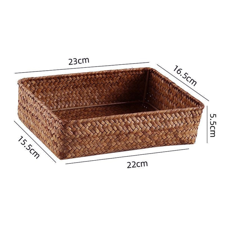 Natural Woven Storage Basket Bowlift