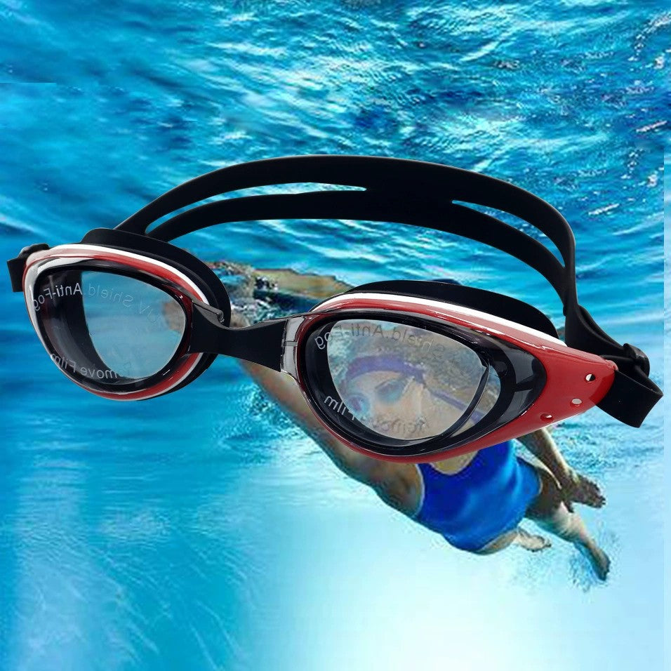 Swim goggles with extensive visibility and comfort technology Bowlift