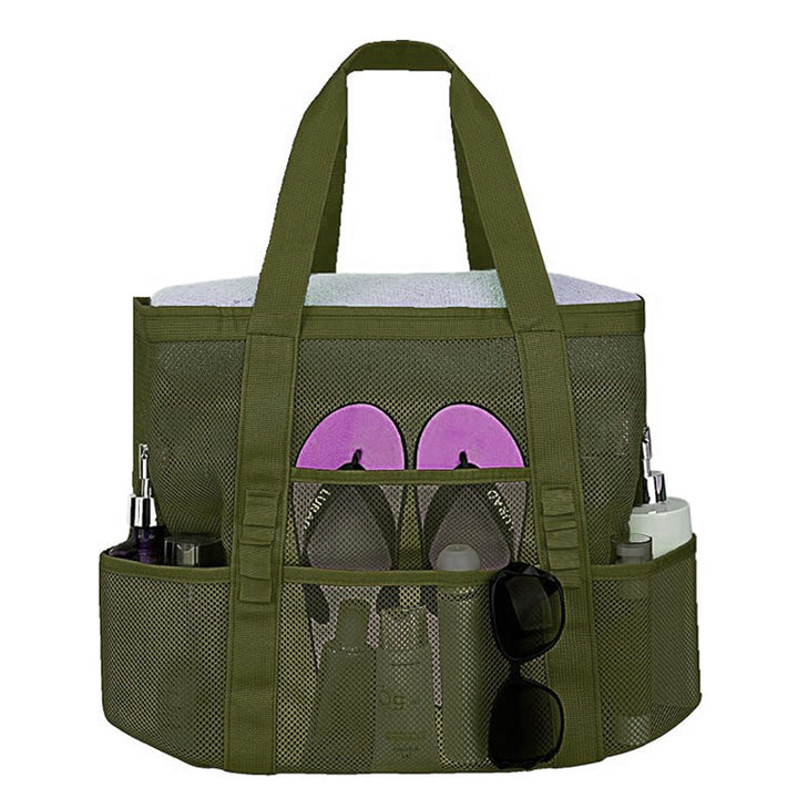 Practical Beach Tote Bag Made of Breathable Mesh Material Bowlift
