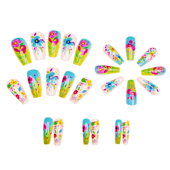 3D Floral Design Nail Art Bowlift