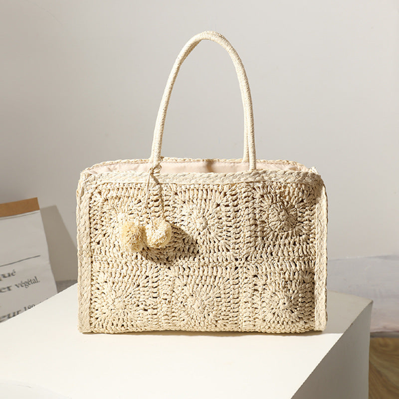 Handcrafted Macrame Beach Bag Bowlift