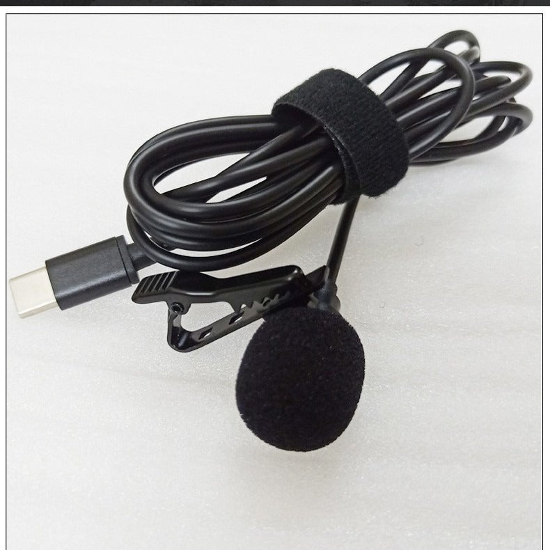 Lavalier microphone with flexible clip Bowlift