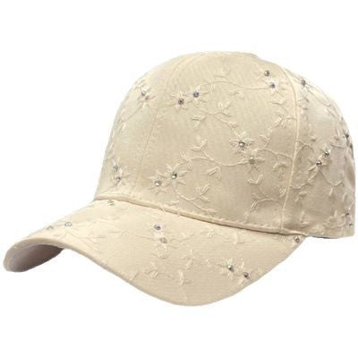 Women's Embellished Floral Cap Bowlift