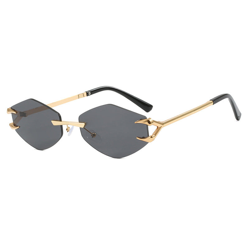 Women's geometric designer sunglasses with outstanding metal frame Bowlift