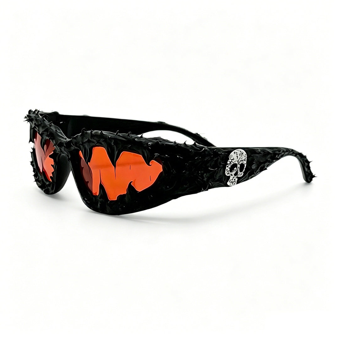Ladies creative fashion sunglasses with unique spikes and skull design Bowlift