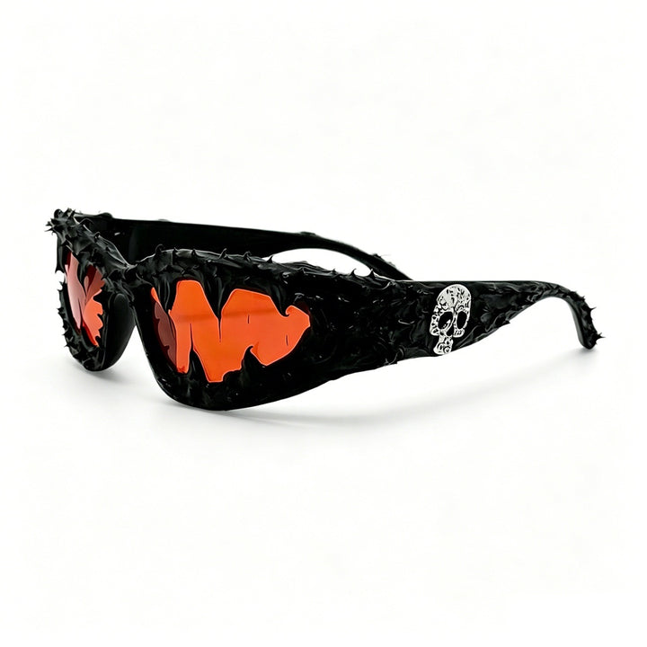 Ladies creative fashion sunglasses with unique spikes and skull design Bowlift