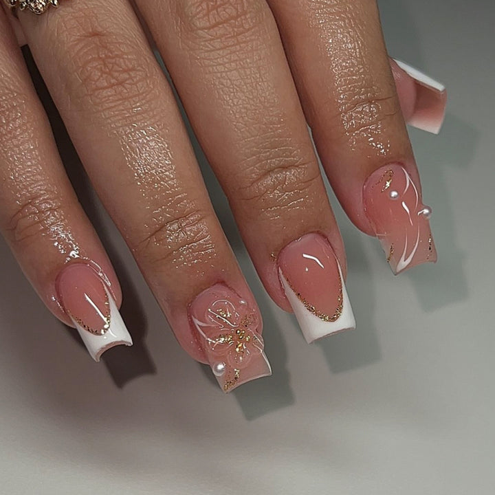Decorative Floral Nail Extensions Bowlift
