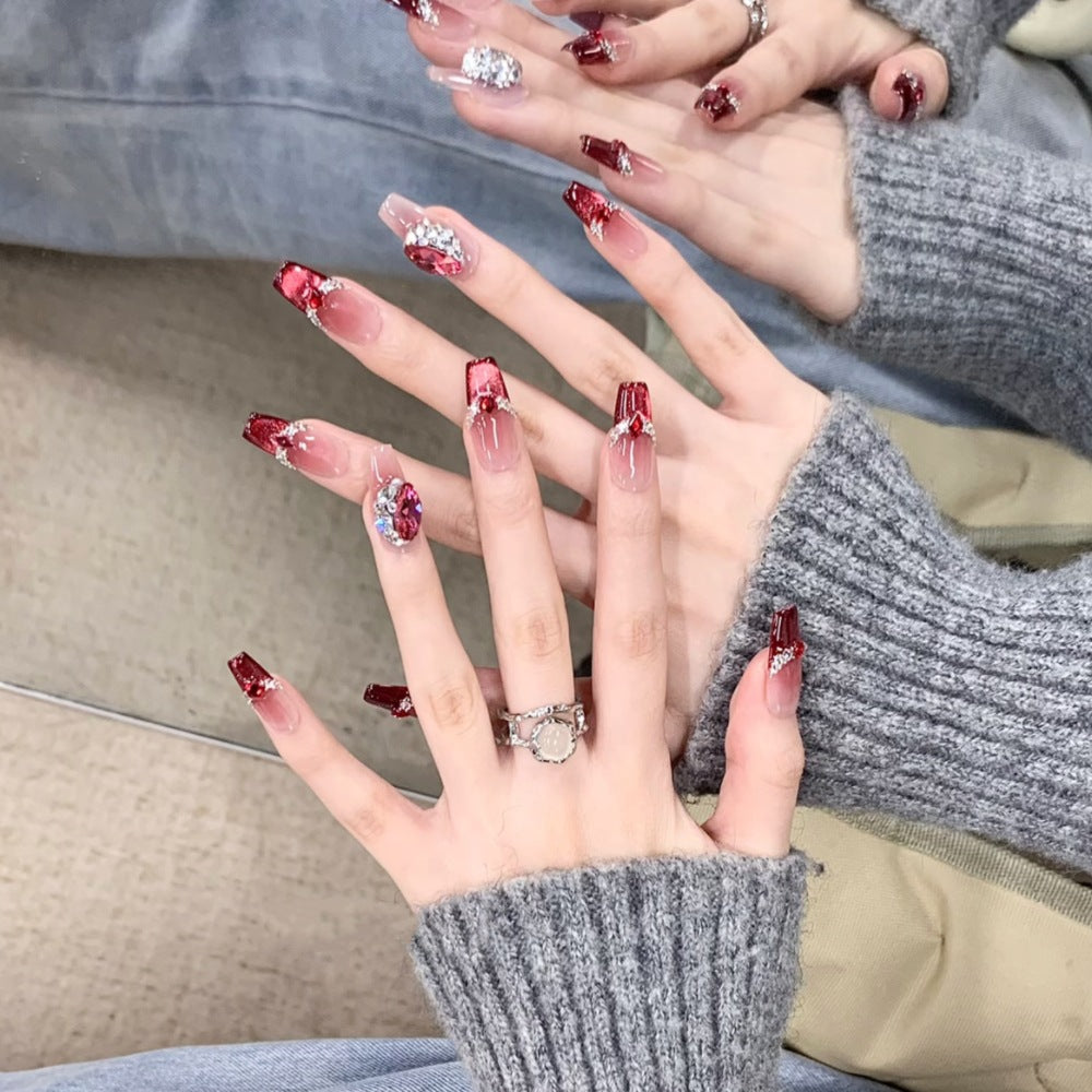 Decorative Luxury Press-On Nail Set Bowlift