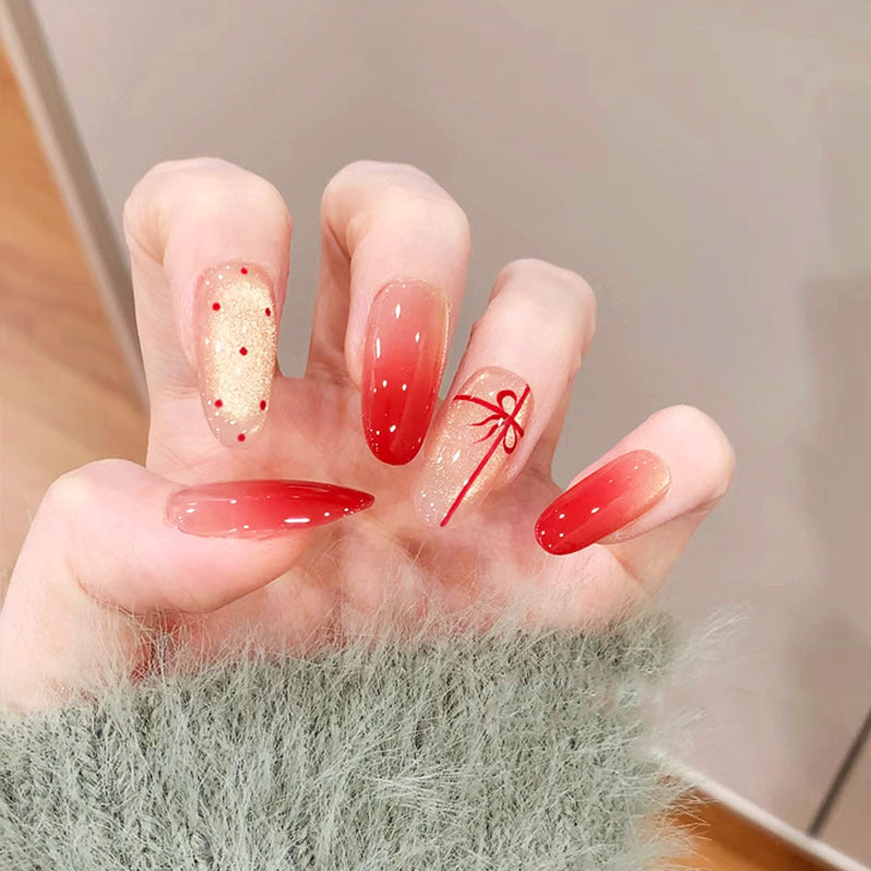 Whimsical Bunny-Themed Press-On Nail Art Set Bowlift