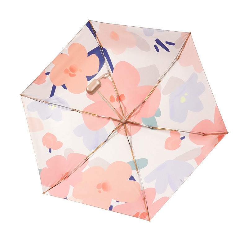 Ladies compact foldable umbrella with innovative folding mechanism Bowlift