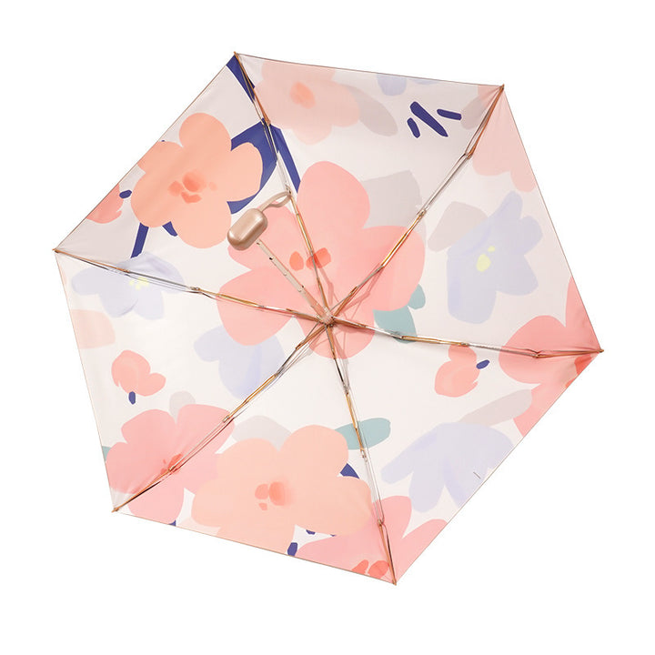 Ladies compact foldable umbrella with innovative folding mechanism Bowlift