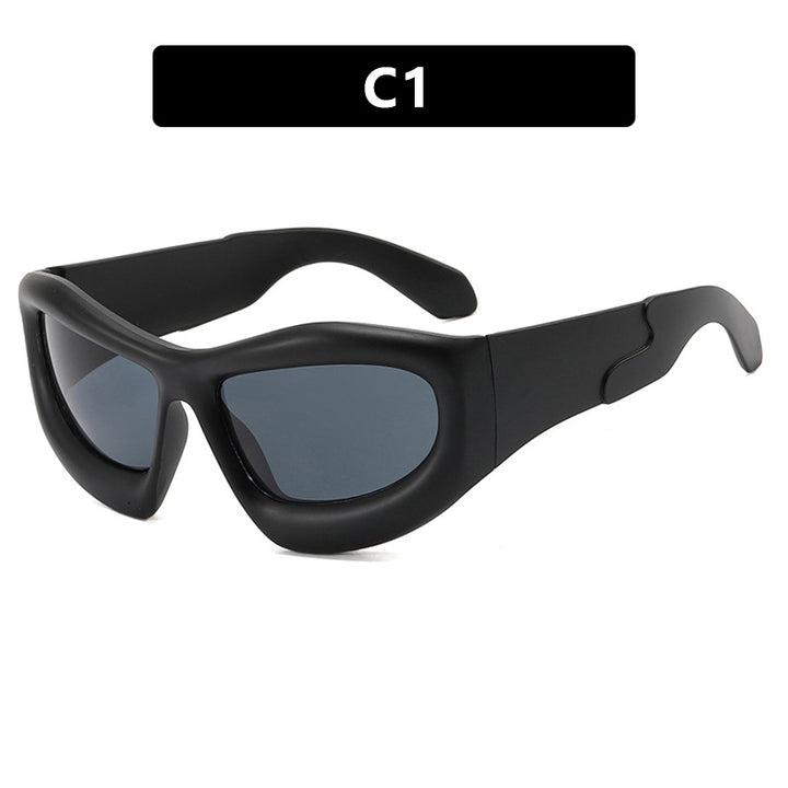 Women's sporty sunglasses with protective UV filter and thick frame Bowlift
