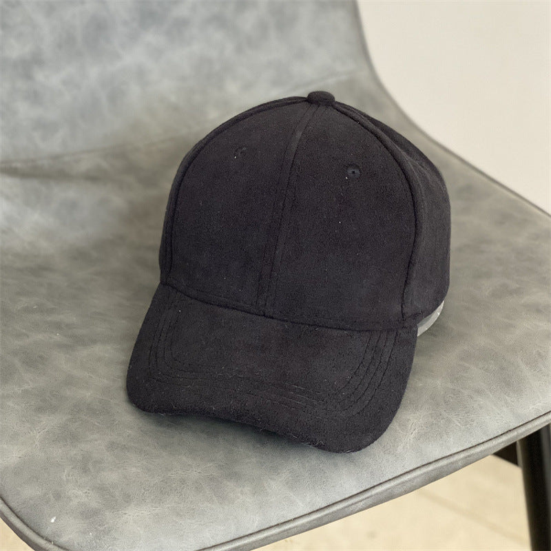 Men's Suede Texture Classic Cap Bowlift