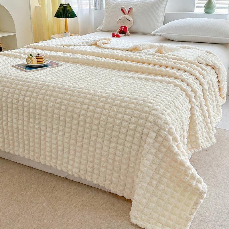 Ridge Textured Throw Blanket Bowlift