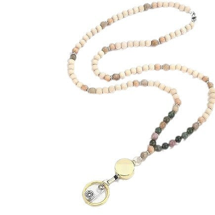 Wooden Beaded Eyewear Chain Bowlift