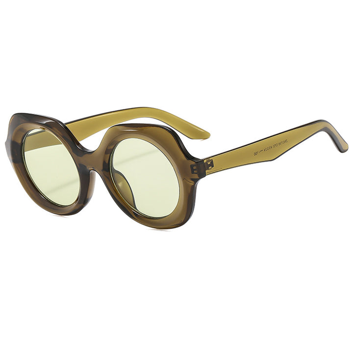 Women oversized sunglasses with stylish, curved frame Bowlift