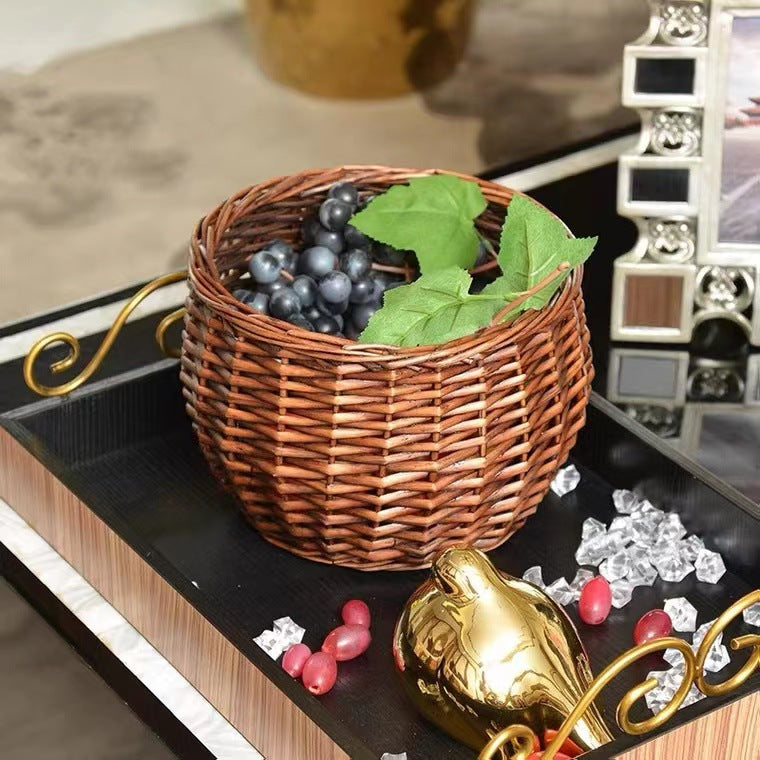 Handcrafted Woven Storage Basket Bowlift
