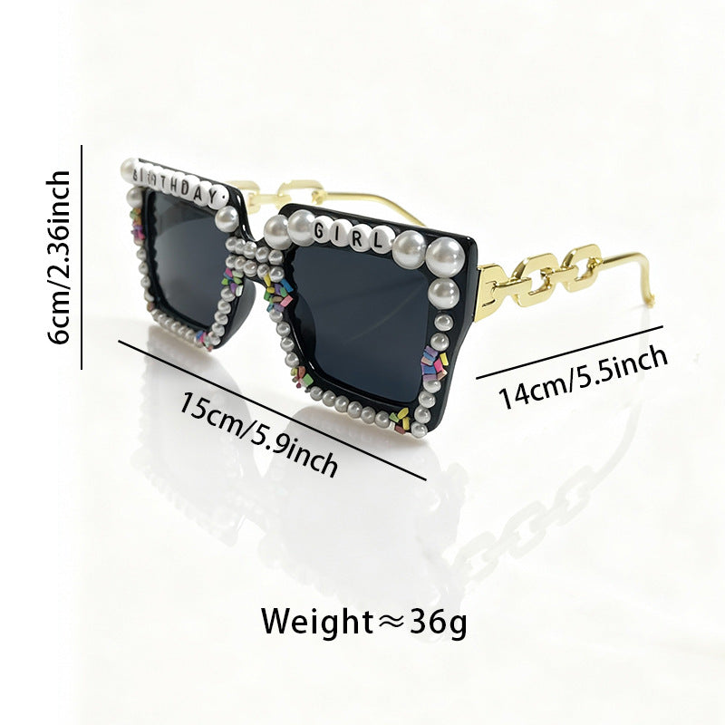 Playful Birthday-Themed Statement Sunglasses Bowlift