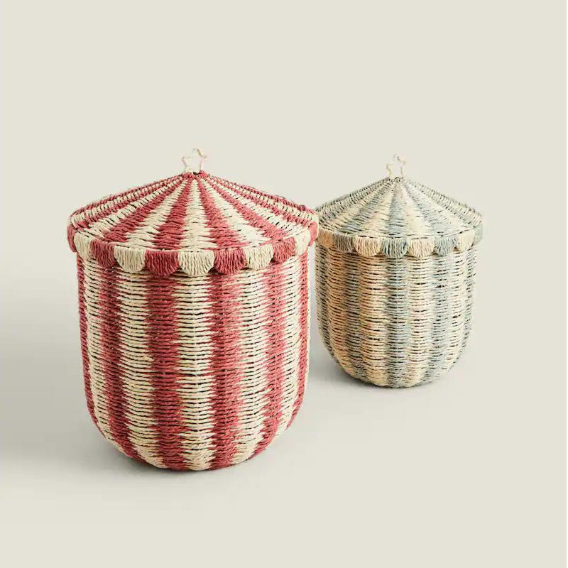 Handmade storage basket in playful design Bowlift