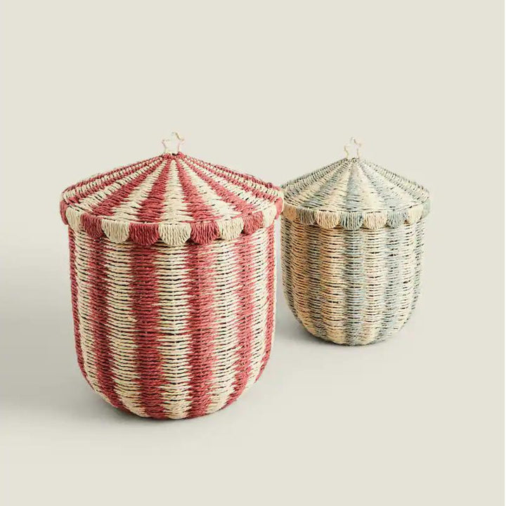 Handmade storage basket in playful design Bowlift