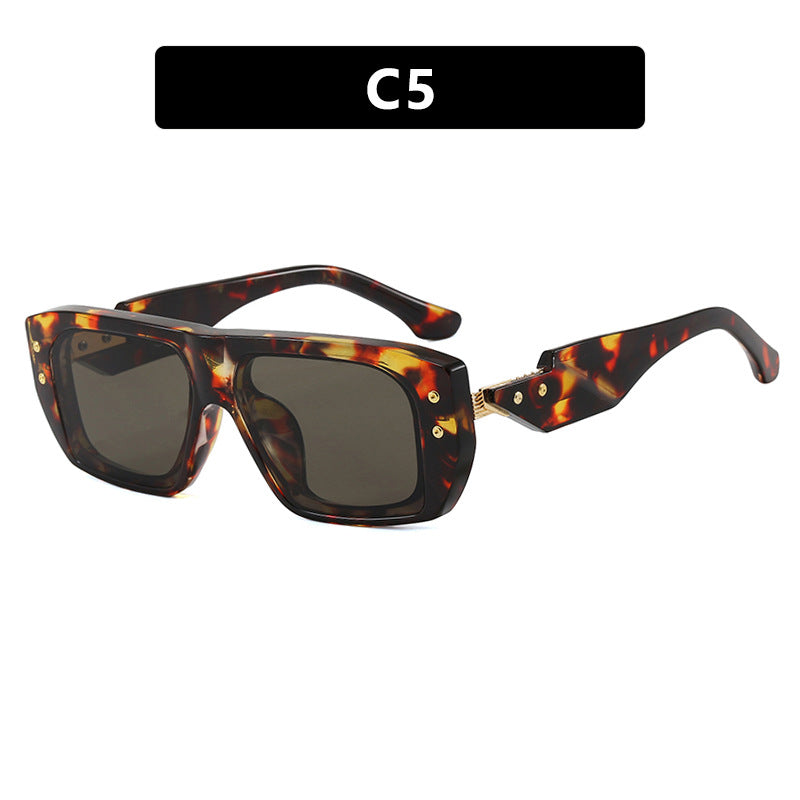 Women's fashionable square glasses with multicolored transparent frame Bowlift