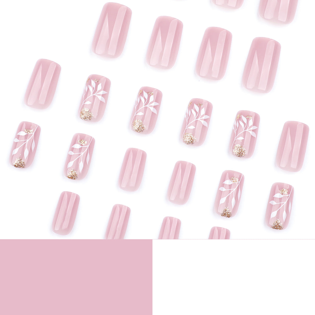 Artful nail art with elegant floral design Bowlift