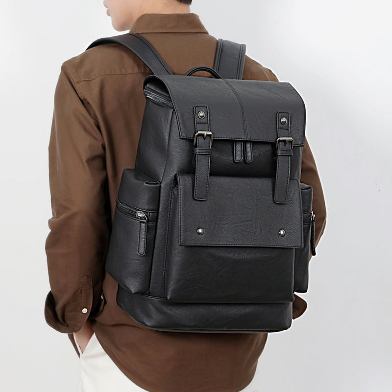 Elegant Backpack Made of Durable Synthetic Leather Bowlift