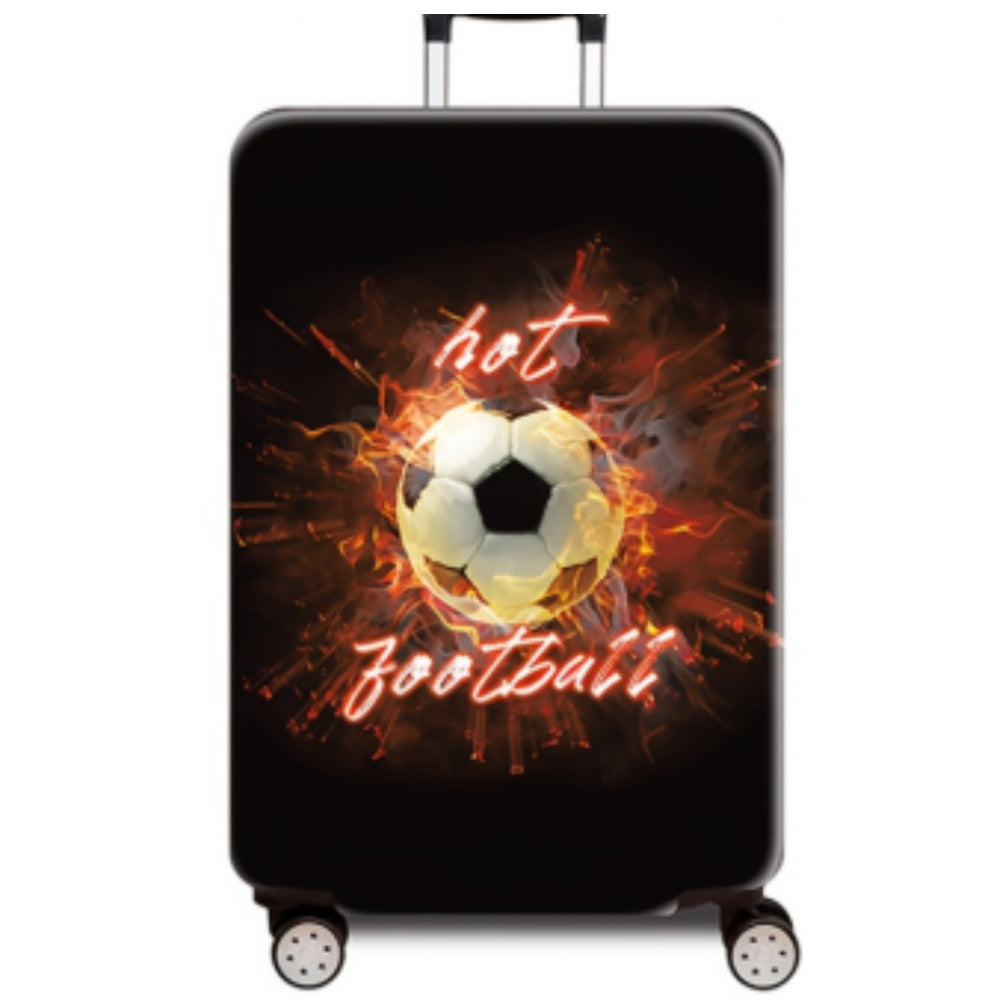 Women's hard-shell suitcase with dynamic football motif Bowlift