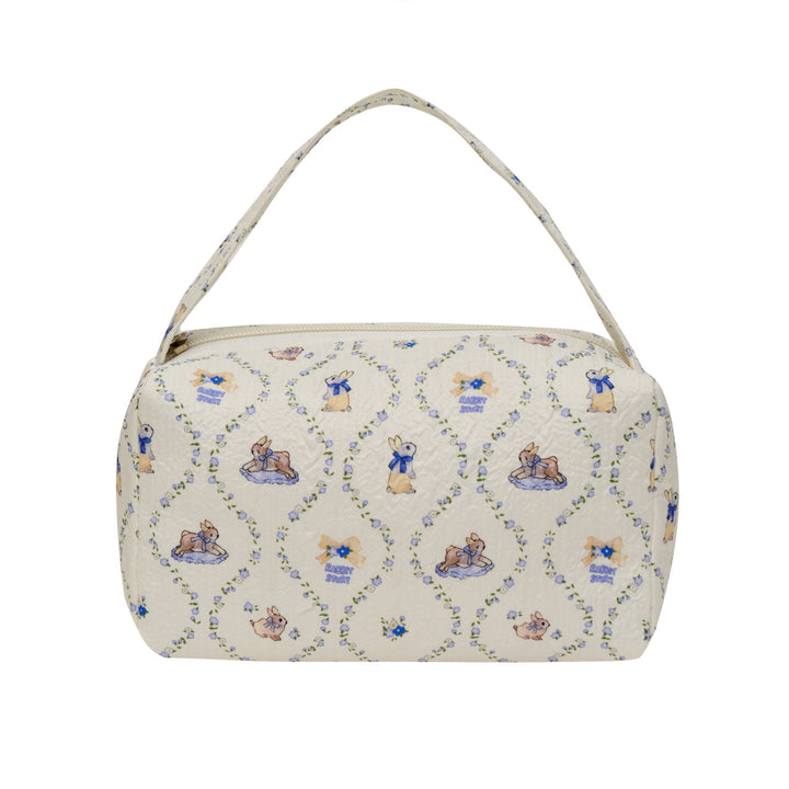 WoCharming Quilted Travel Cosmetic Bag Bowlift